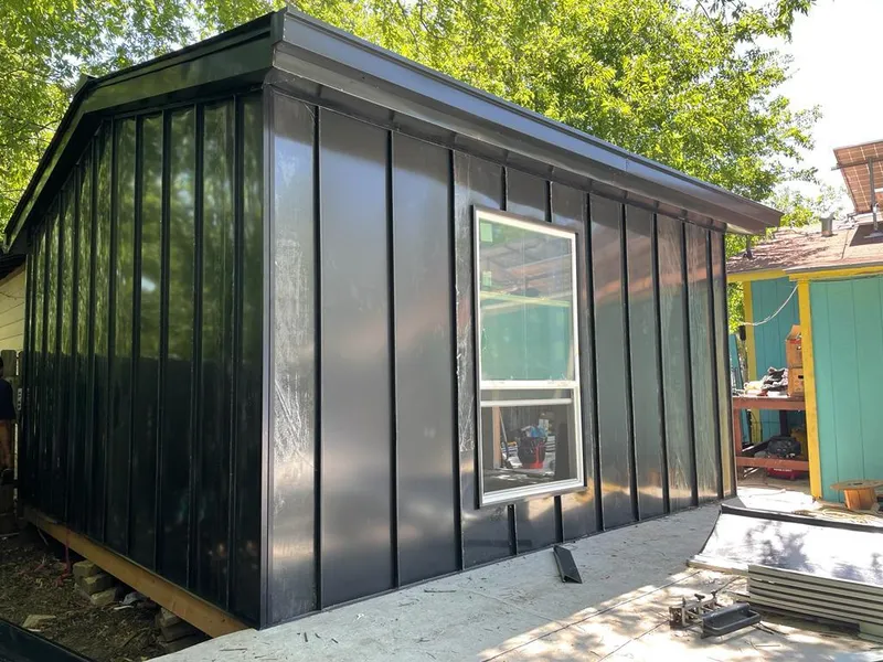 Black standing seam metal wall panels for Roof Inspection in Anaheim